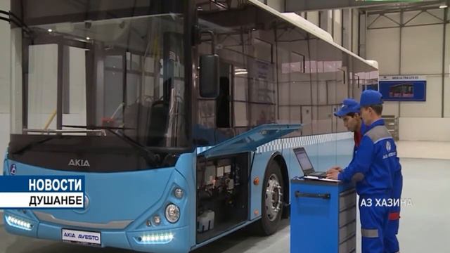 Новый автобусы в городе Душанбе/ Эмомали Рахмон и Рустами Эмомали смотреть онлайн