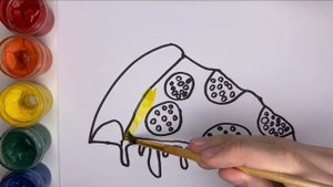 Рисунок пицца для детей рисунки для детей