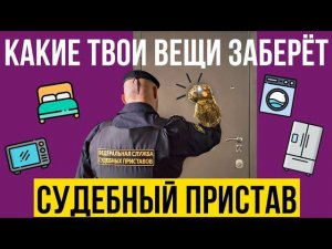 ЧТО могут забрать СУДЕБНЫЕ ПРИСТАВЫ за долги по кредитам и займам? Какое имущество НЕПРИКОСНОВЕННО