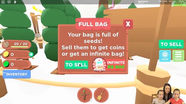 СИМУЛЯТОР ПОСАДКИ ДЕРЕВЬЕВ в ROBLOX!ПОСАДИЛИ Свой ЛЕС!детский летсплей смотреть онлайн