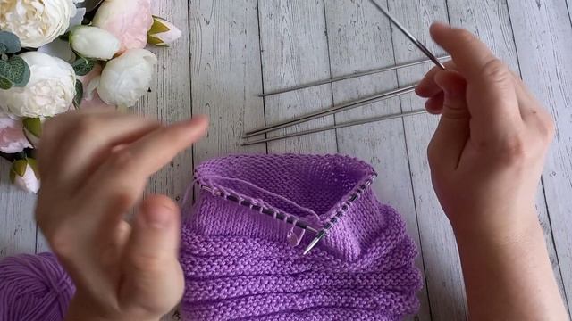 Шапка-чалма спицами/ как сделать бублик для чалмы смотреть онлайн