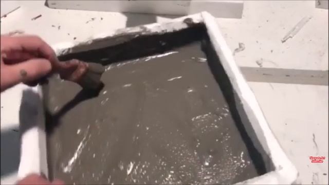 Making Waterfall With Styrofoam and Cement смотреть онлайн