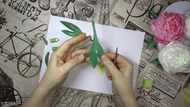 пион из фоамирана с использованием молда (часть 2) мастер класс