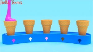 🍦3D SOFT ICE CREAM🍦LEARN COLORS FOR KIDS🍧CARTOON FOR CHILDREN BABIES TODDLERS🍓FUNNY 3D ANIMATION