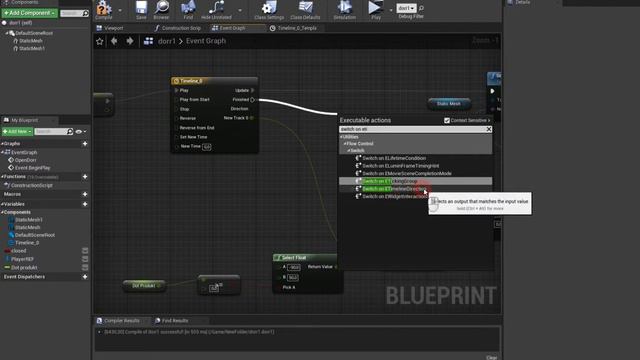 Открытие двери всегда от себя Unreal Engine 4двери в играх ue4