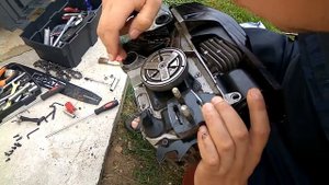 Разборка китайской бензопилы Muxcut. Бэкстэйдж