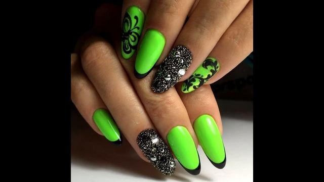 Цветной френч на миндалевидных ногтях ? ИДЕИ МАНИКЮРА ? ДИЗАЙН НОГТЕЙ ??? смотреть онлайн