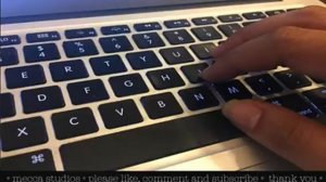 Keyboard Sounds Typing on a MacBook Air (ASMR)