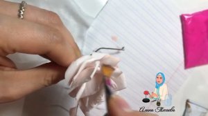 Роза из холодного фарфора мастер класс