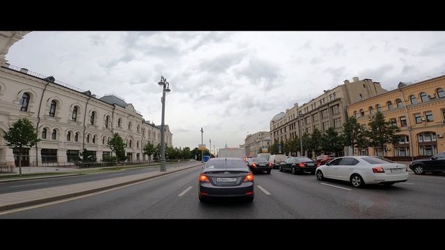 Поездка по Москве в 4К с камерой на крыше 2