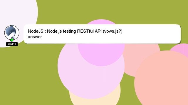 NodeJS : Node.js testing RESTful API (vows.js?)