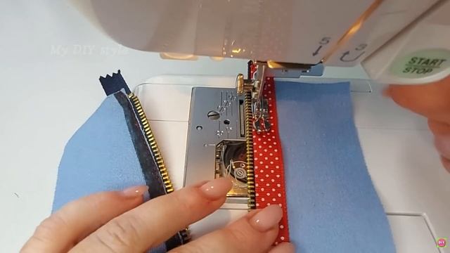 Уникальный совет для любителей шитья по вшиванию молнии.