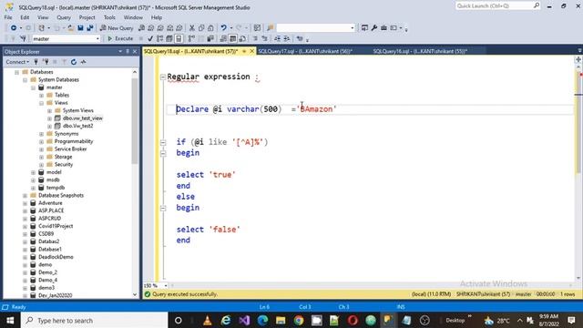 Regular Expression in SQL Server||Regular Expression #sqlserver #sql #regularexpression