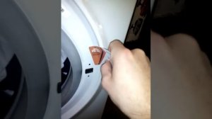 За 1 мин Как открыть стиральную машину