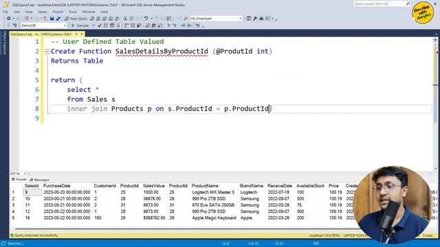 User Defined Functions SQL | Table Valued Functions | SQL Server Advanced (বাংলা) - #11