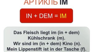 СЛИТНЫЕ АРТИКЛИ AM, INS, IM В НЕМЕЦКОМ ЯЗЫКЕ