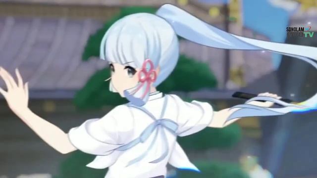 ? Impact Tsubaki in Thalowing Snow?  Violin GMV MMD MMDR18?.
