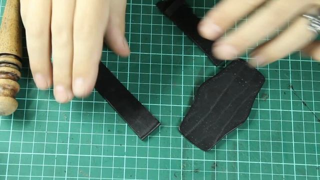 Как сшить ремешок для часов с напульсником  DIY PATTERN | How to Handcraft a Leather Watch Band