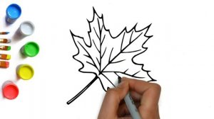 Как нарисовать кленовый лист легко и красиво, осенние рисунки листьев для рисования с детьми