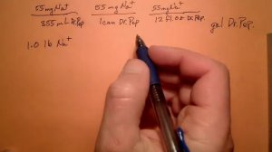 How many gallons of Diet Dr. Pepper must be consumed in order to ingest 1.0 lb. of sodium?