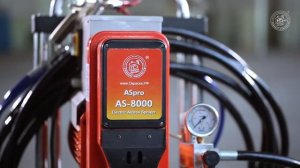 Анонс ASpro 8000! Покрасочный агрегата для штукатурки и шпаклевки, распыление вязких красок AS 8000