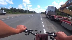 На границе Томской области. Веловодный поход. Ночую один на острове возле Ишима. Bike Rafting trip.