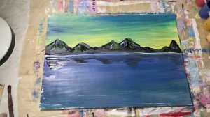 Пейзаж. Правополушарное рисование для детей и взрослых. Рисование для детей. Простой рисунок гуашью