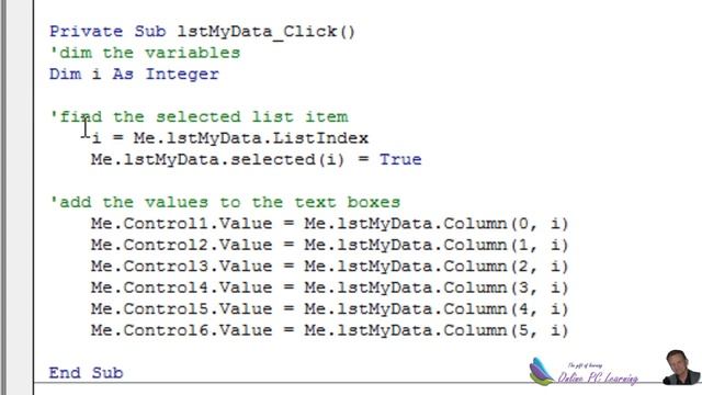 Excel Userform VBA - Previous and Next Button Part 2