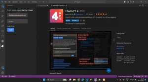 ChatGPT4 in vsCode | install chat GPT4 extension for VScode | API in visual studio code #chatgpt4