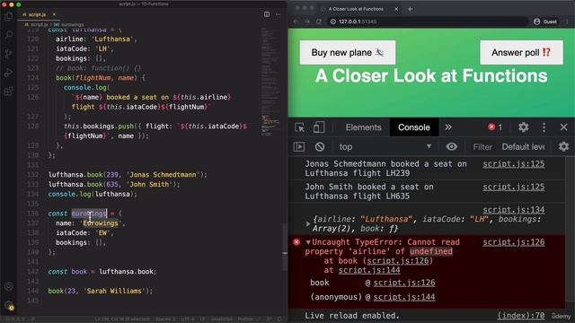 The call and apply Methods | JavaScript ? | Lecture 124