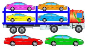 Везём автомобили в МАЛЯРНЫЙ ЦЕХ. Учим цвета вместе с АВТОВОЗОМ и Гоночными машинами