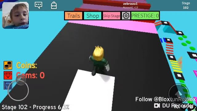 Играем в игру Roblox паркур 100Level смотреть онлайн