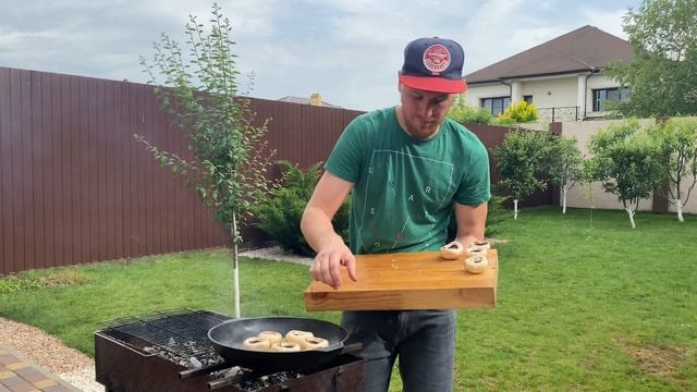 Шашлык из куриных сердечек | Шампиньоны и апельсины на гриле смотреть онлайн