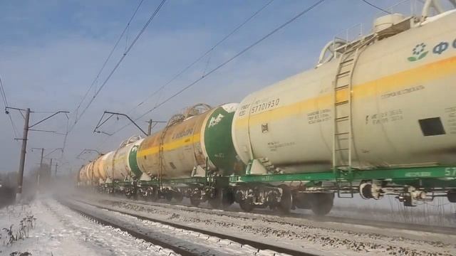 Квартет Синар 2ЭС6-887/815 с грузовым поездом смотреть онлайн