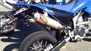 Yahama WR250X Delta Barrel 4 VS FMF Q4 Exhaust