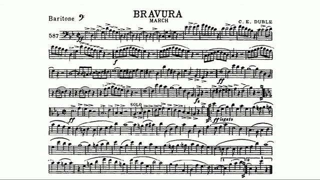 Bravura March by Charles E. Duble(euphonium part) смотреть онлайн