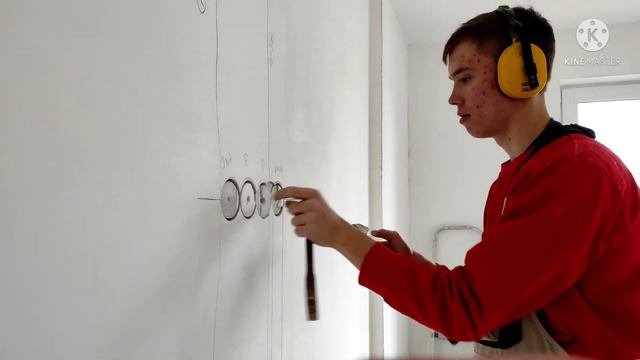 ЭлектроТок - Монтаж блока TV-розеток и скрытого канала для проводов