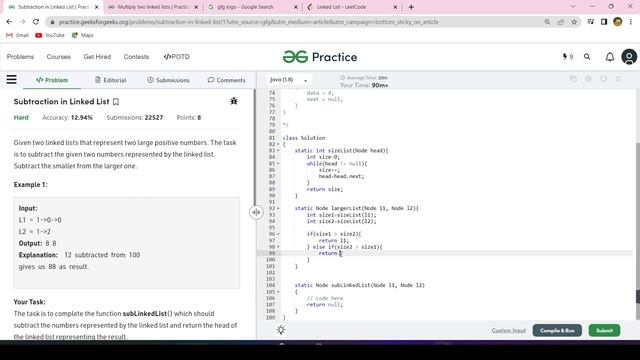 Compare Two #linkedlist || Simple Explanation || Java (Dry run + code) смотреть онлайн