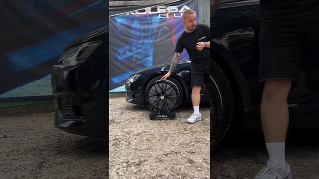 Audi A6 на примерке дисков в 20-ом диаметре #примеркадисков #audi #a6 #литыедиски #авт