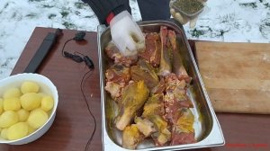 Нежная тающая Баранина в казане на костре...