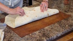 Лаваш с овощами в духовке.