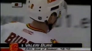 Valeri Bure scores vs Blues for Flames (17 mar 2001)