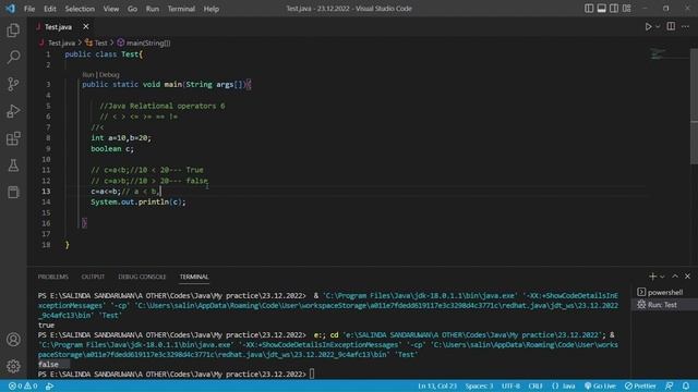 Tutorial 6 Java Relational Operators смотреть онлайн