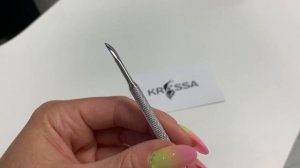 Пушер (шабер) для маникюра двусторонний с миндалевидной лопаткой