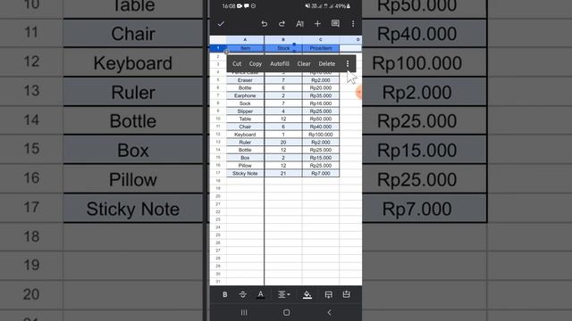 How do I unfreeze rows and columns in a Google Sheets spreadsheet?