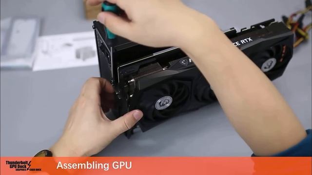 Thunderbolt-compatible GPU Dock Laptop to External Graphic Card for Macbook Notebook PD 60W 40Gbps смотреть онлайн