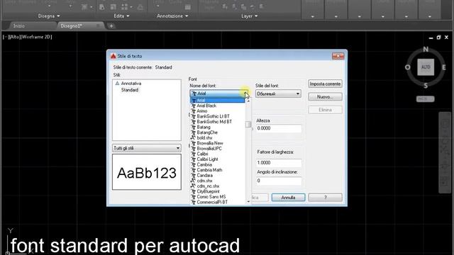 font standard per autocad смотреть онлайн