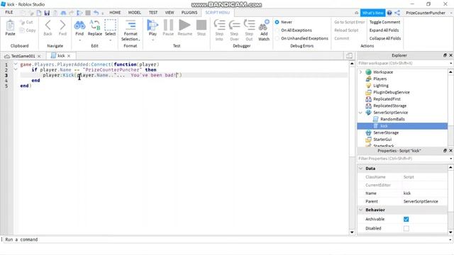 Use Script to Block / Ban Players (Roblox Studio Tutorial) by PrizeCP Extreme Simple Series 2 (051)