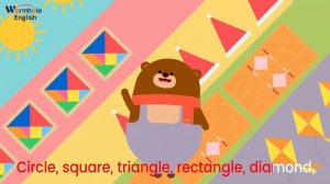 Shapes Song! | 2D Shapes | Wormhole English - Songs for Kids
