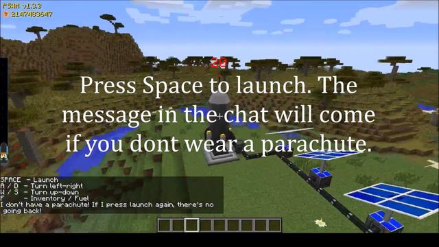 [Tutorial] How to fly in space using ROCKETS in MINECRAFT in the galacticraft mod смотреть онлайн